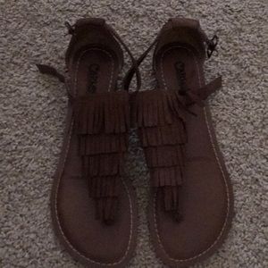 Brown Carlos Santana Sandals